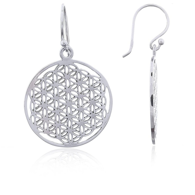 Flower of Life Earrings - 925 Sterling Silver - Image 10