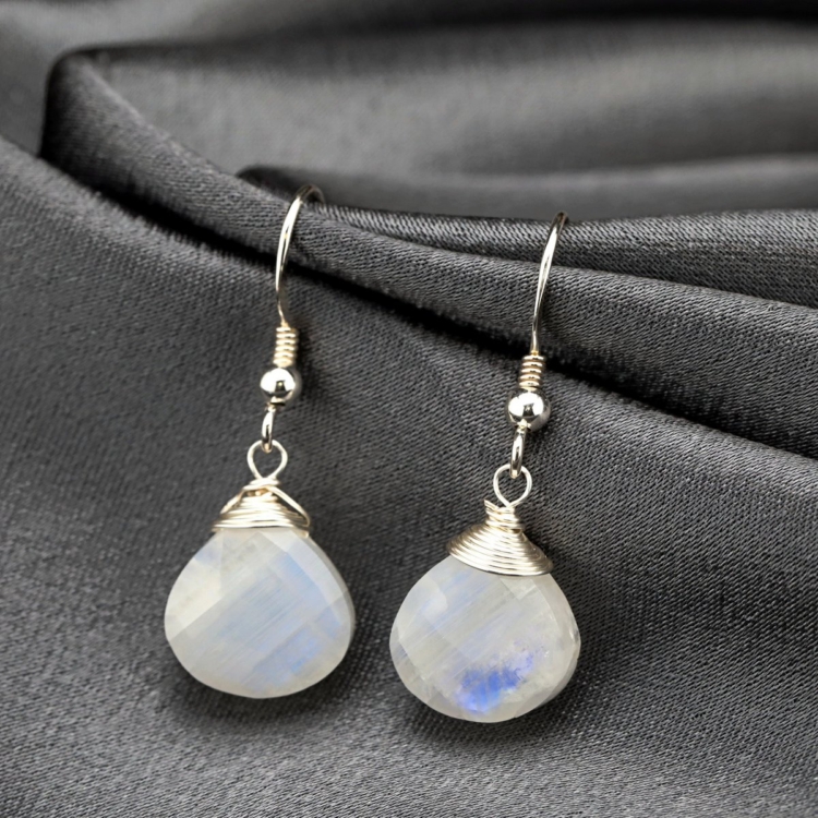 Moonstone Gemstone Earrings