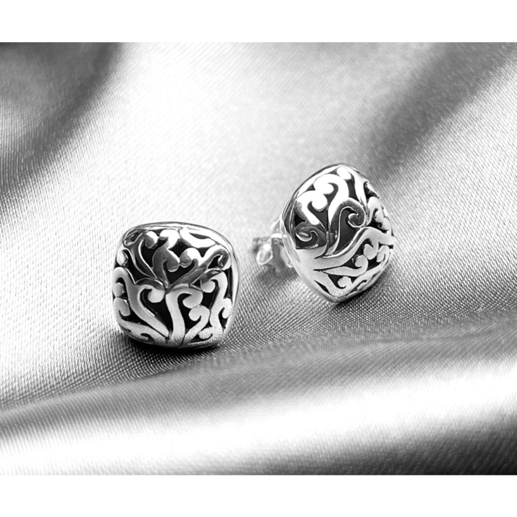 Joy of life stud earrings - 925 sterling silver - Image 3