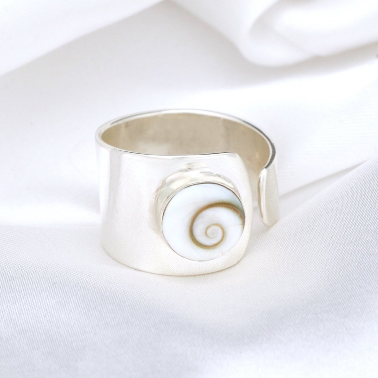 925 Sterling Silber Ring "Shiva Auge" - Image 3