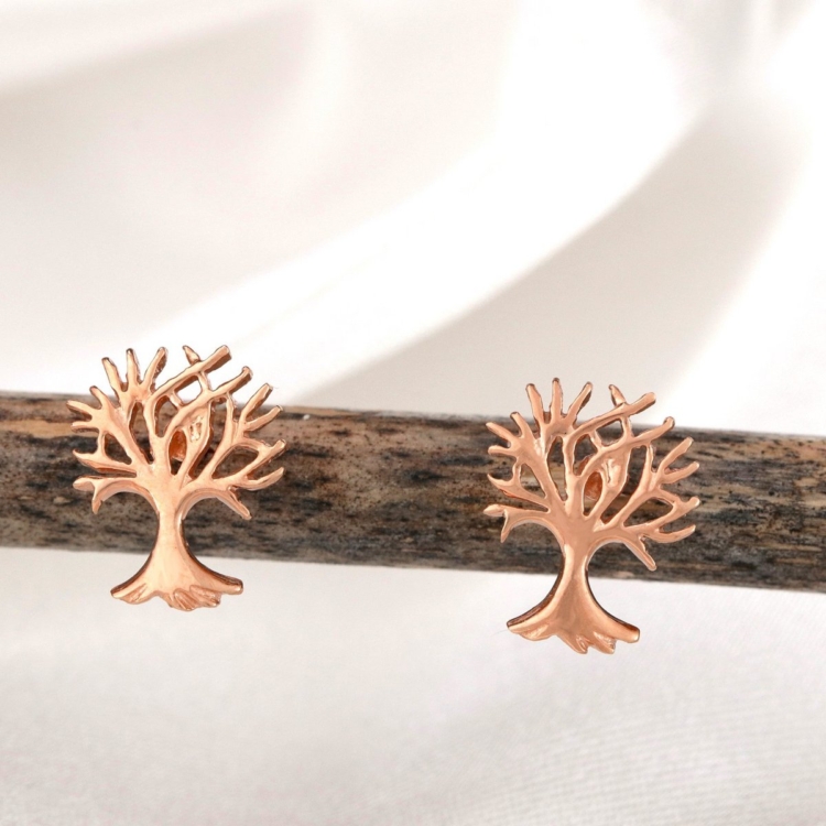 Tree of Life Mini Stud Earrings - Image 8