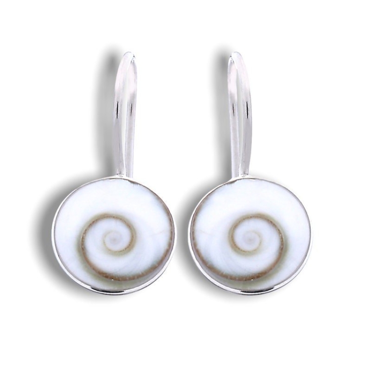 Shiva Eye Earrings - 925 Sterling Silver Minimalist Shell Ocean Sea Nautical Jewelry - Image 10