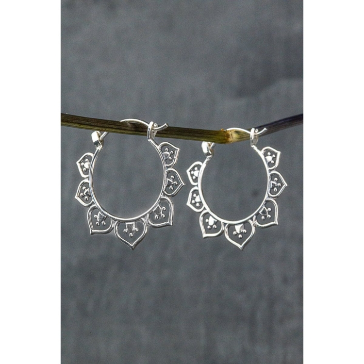 KARMA Oriental Hoop Earrings - Image 7