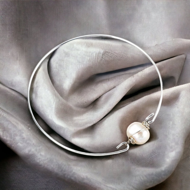 Bangle Real Freshwater Pearl - Image 5