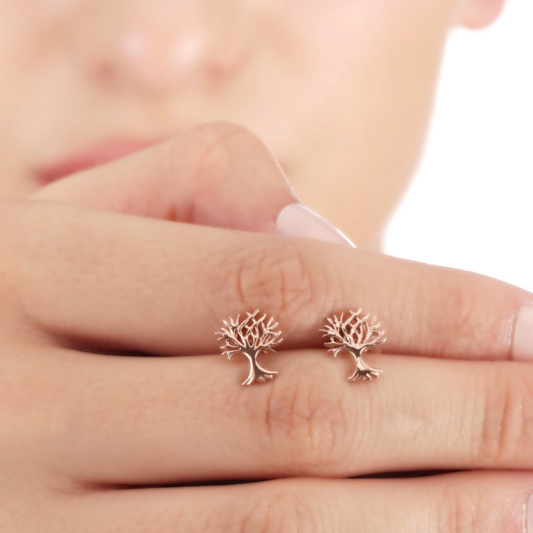 Tree of Life Mini Stud Earrings - Image 7