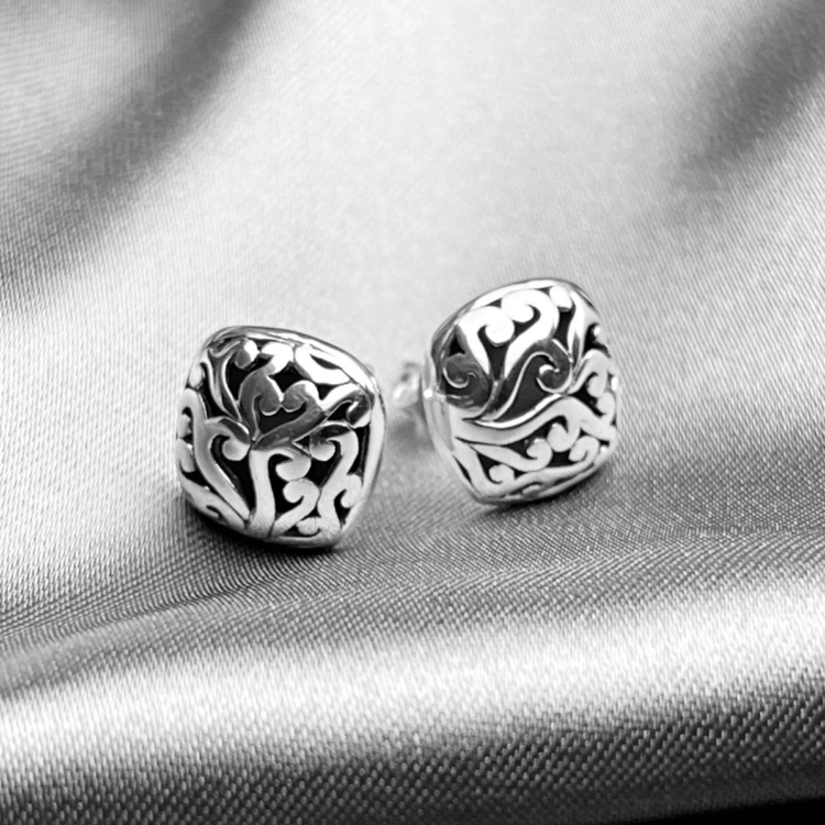 Joy of life stud earrings - 925 sterling silver - Image 2