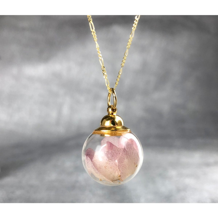 Real Cherry Blossom Necklace - 925 Sterling Gold Plated - Image 11